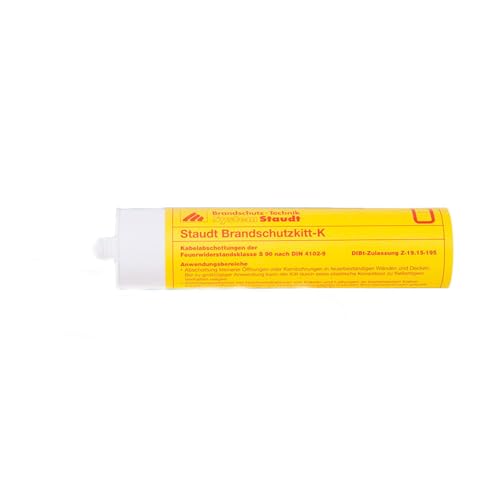 Staudt Brandschutzkitt FTS-K, Kartusche, 310 ml 8207 (Brandabschottung Brandschutz Brandschutz-Komponente Feuerabschottung Kabel-Brandschutzkissen Kissenschott Flamro Brandschutzmasse)