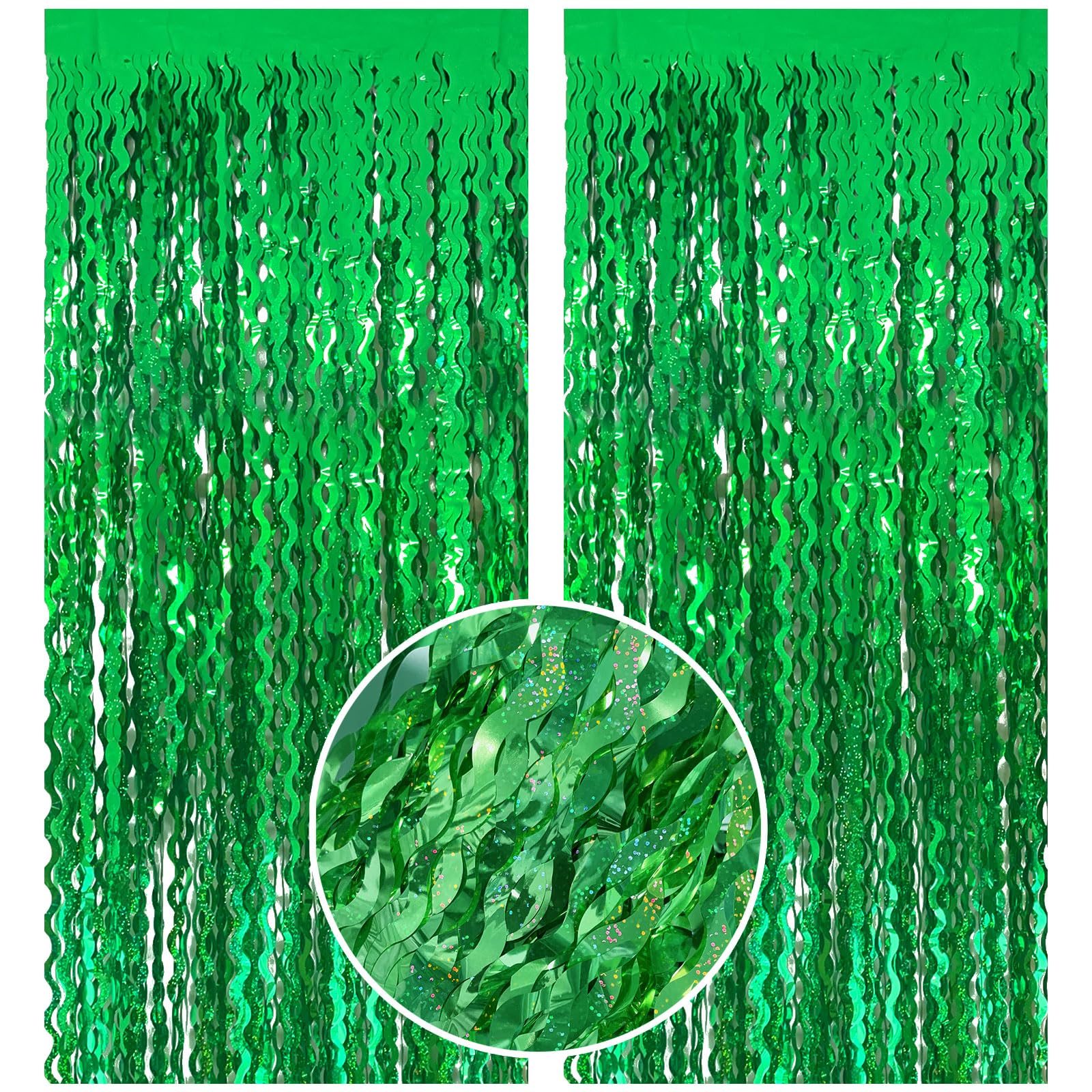 Shimmering Foil Fringe Backdrop - Party Decorations -28