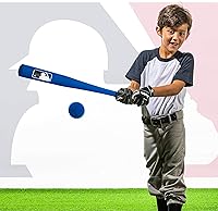 Vista 7 de Franklin Sports MLB - Juego de bate de béisbol de espuma para niños + pelotas – Bates de béisbol de espuma suave para interiores y exteriores