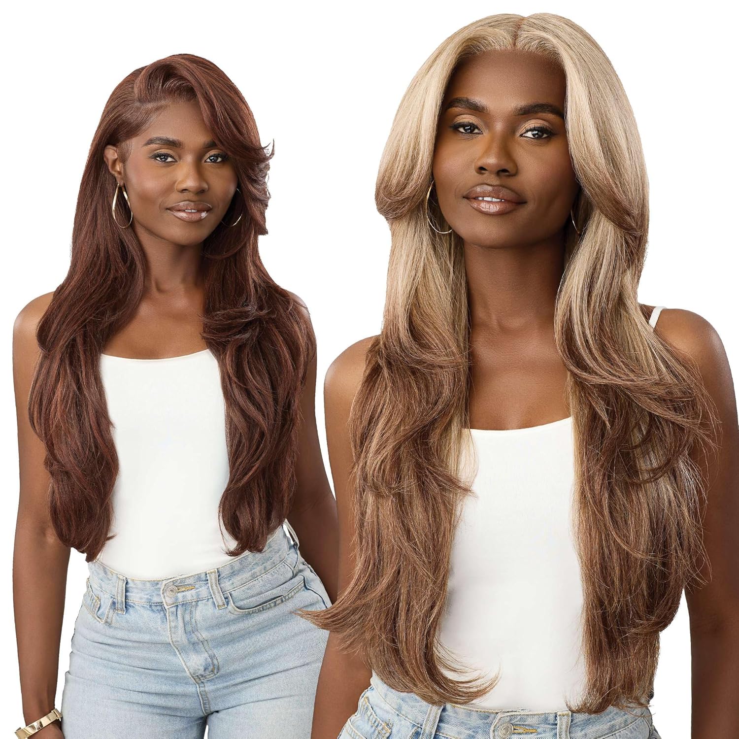 Outre Lace Front Wig - Perfect Hair Line 13X6 - OnVybes - OnVybe 9 (JET BLACK 1)