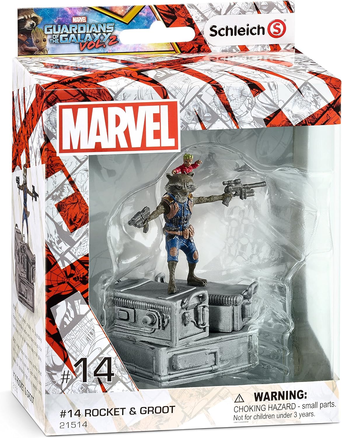 Schleich Marvel Rocket & Groot 3D Diorama Character