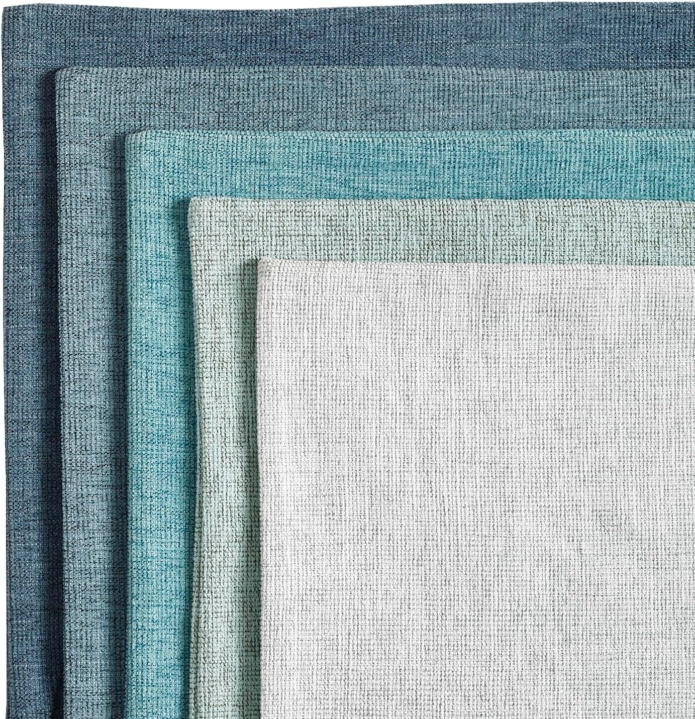 Jepeak 20x20 Inch Decorative Chenille Throw Pillow Covers, Pack of 2 Cozy Concise Pillow Cases Soft Farmhouse Modern Square Cushion Covers for Sofa Couch Bed Living Room Home Decor, Turquoise - Image 3