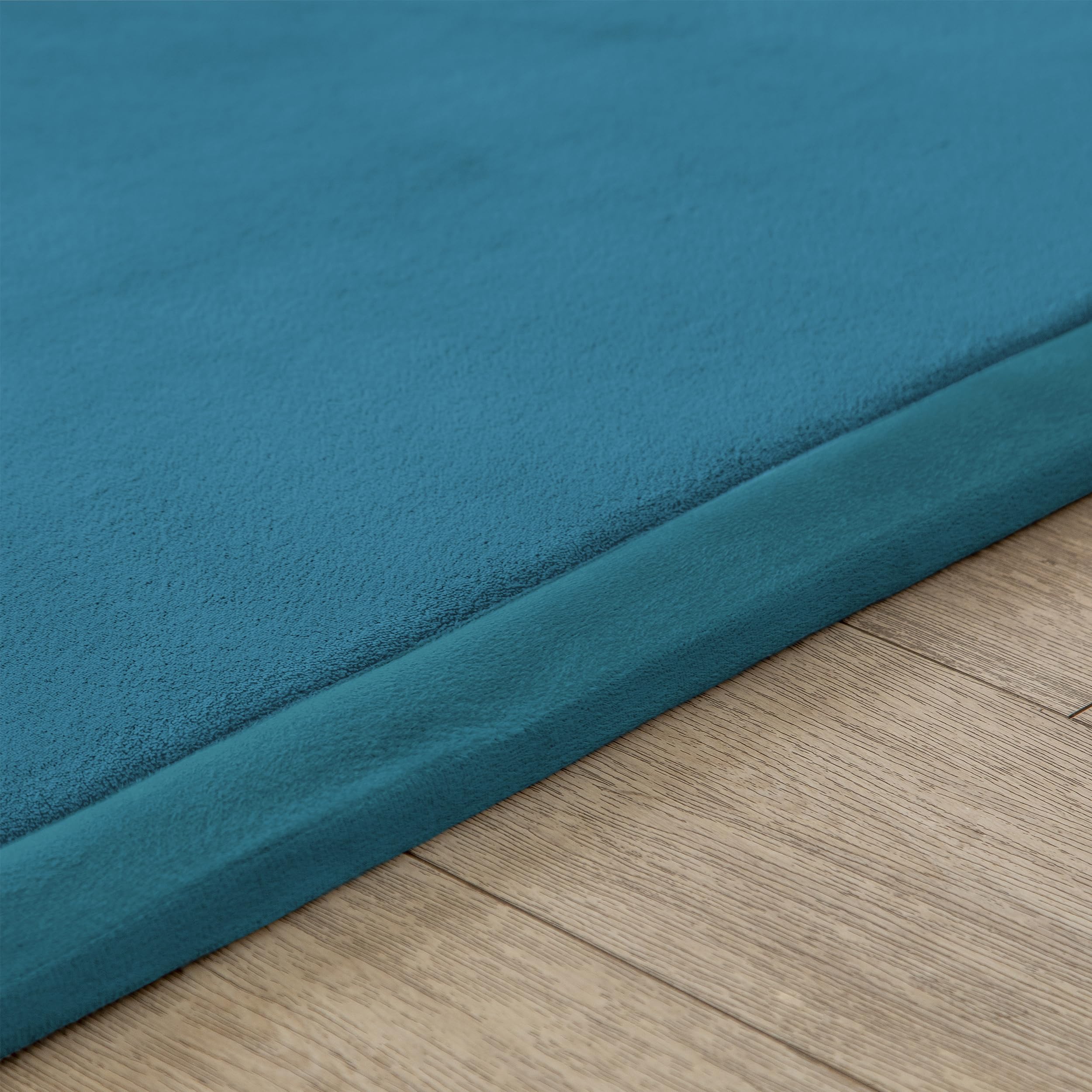 Loartee Coral Velvet Tappetino Area tappeti Gioco Tappetino per Gattonare per la cameretta del Bambino,Blu,200 * 200cm