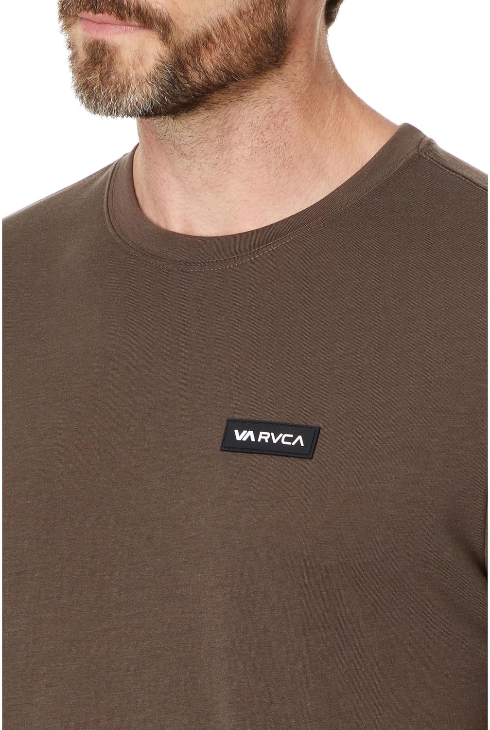 RVCA Men's Standard Icon Short Sleeve Tee, Chocolate