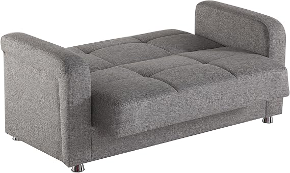 ISTIKBAL Multifunctional Furniture Living Room 3PC SET (1 SOFA SLEEPER + 1 LOVE SEAT + 1 ARM CHAIR) Diego Grey VISION Collection