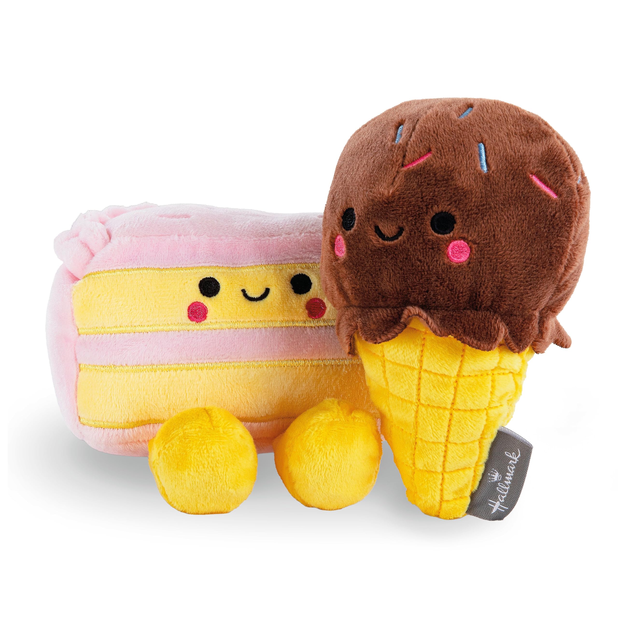 Hallmark Better Together Cake & Ice-Cream Cone Magnetic Plush Pair