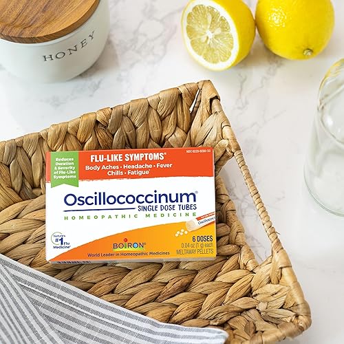 Miniatura 6 de Boiron Oscillococcinum para aliviar los síntomas similares a la gripe de dolores corporales, dolor de cabeza, fiebre, escalofríos y fatiga, 6