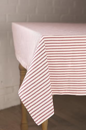 Miniatura 3 de Heritage Lace Mantel Ticking, 60" x 60", ROJO