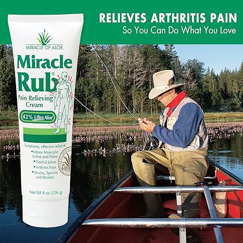 Miniatura 7 de Miracle Rub Crema para aliviar el dolor con 42 aloe tubo de 8 onzas paquete de 2
