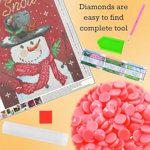 Miniatura 3 de 20 piezas de arte de diamantes de temporada DIY 5D kits de pintura de diamantes para adultos, Halloween, Acción de Gracias, Navidad, decoración del