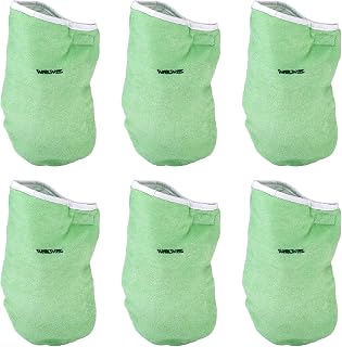 WaxWel Paraffin Wax Bath Accessory Package, Professional Home and Spa Moisturizing Therapy Accessories, 6 Thermal Terry Hand Mitts
