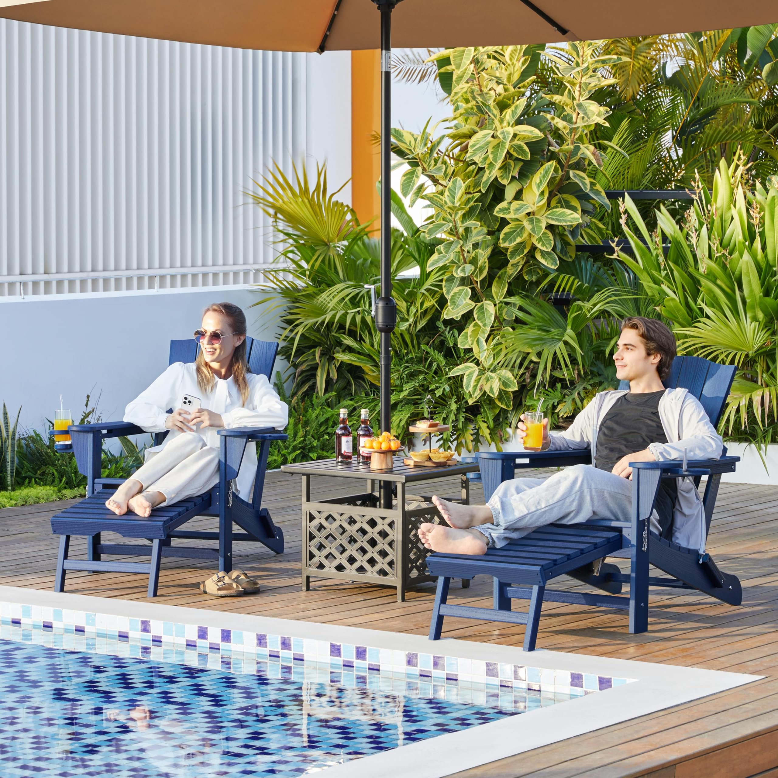 Amazon.com : Yaheetech Adirondack Chair with Retractable