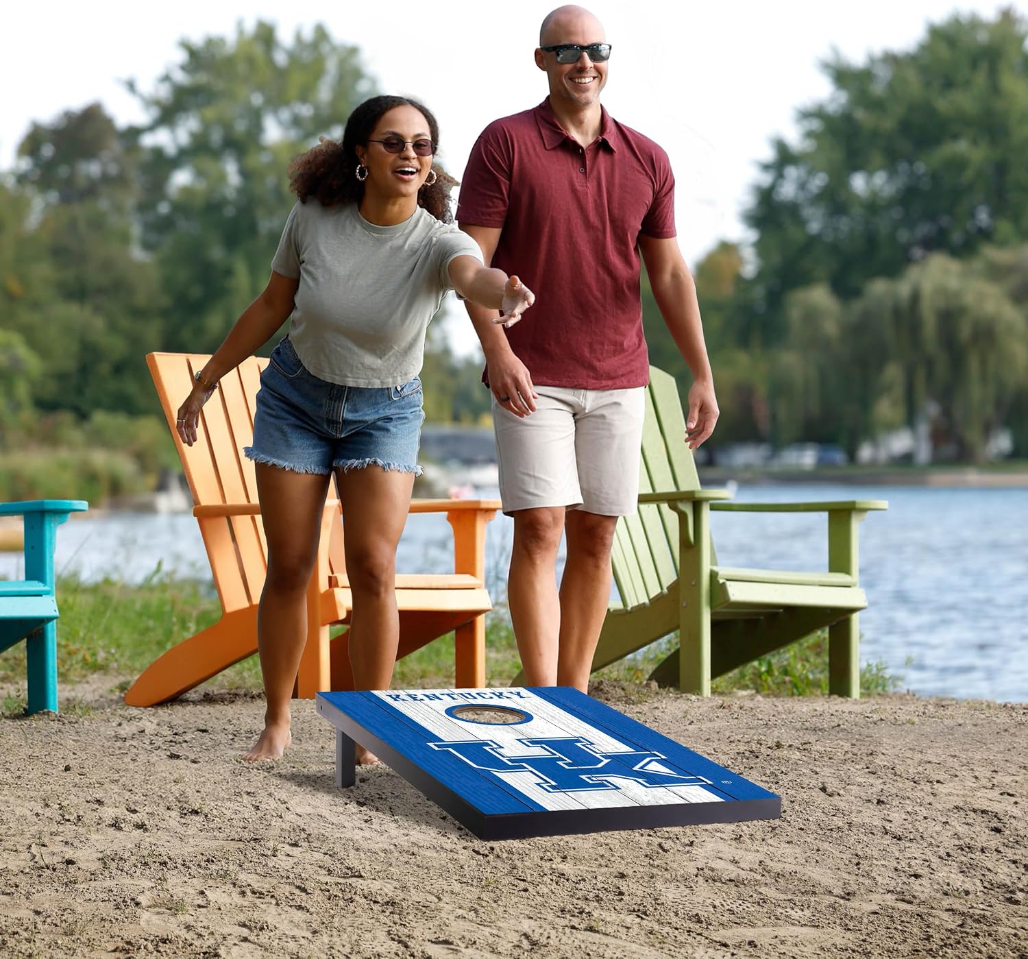 YouTheFan NCAA 2' x 3' Portable Cornhole Game with Logo Bags