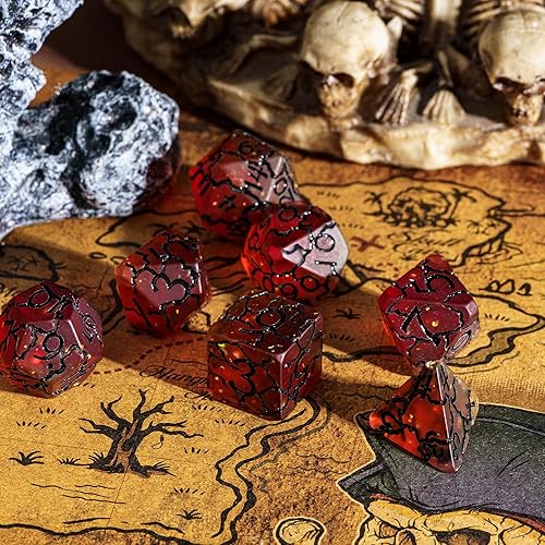 Miniatura 24 de Juego de dados de queso, juego de dados DND poliédricos de resina amarilla para juegos de rol D&D y otros juegos de mesa Dados