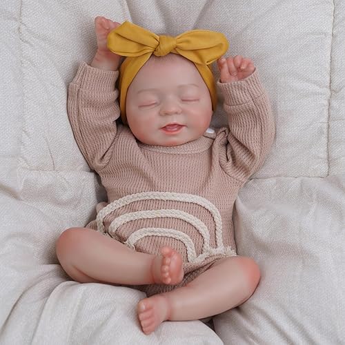 Miniatura 2 de BABESIDE Muñecas de bebé Reborn realistas  17 pulgadas cuerpo suave muñeca bebé realista bebé niña con kit de alimentación accesorios regalo para