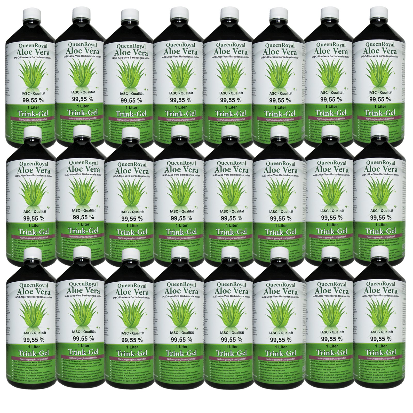 QueenRoyal Aloe Vera Trink Gel 99.55% pur 24 Liter Sparpack. 30259 G