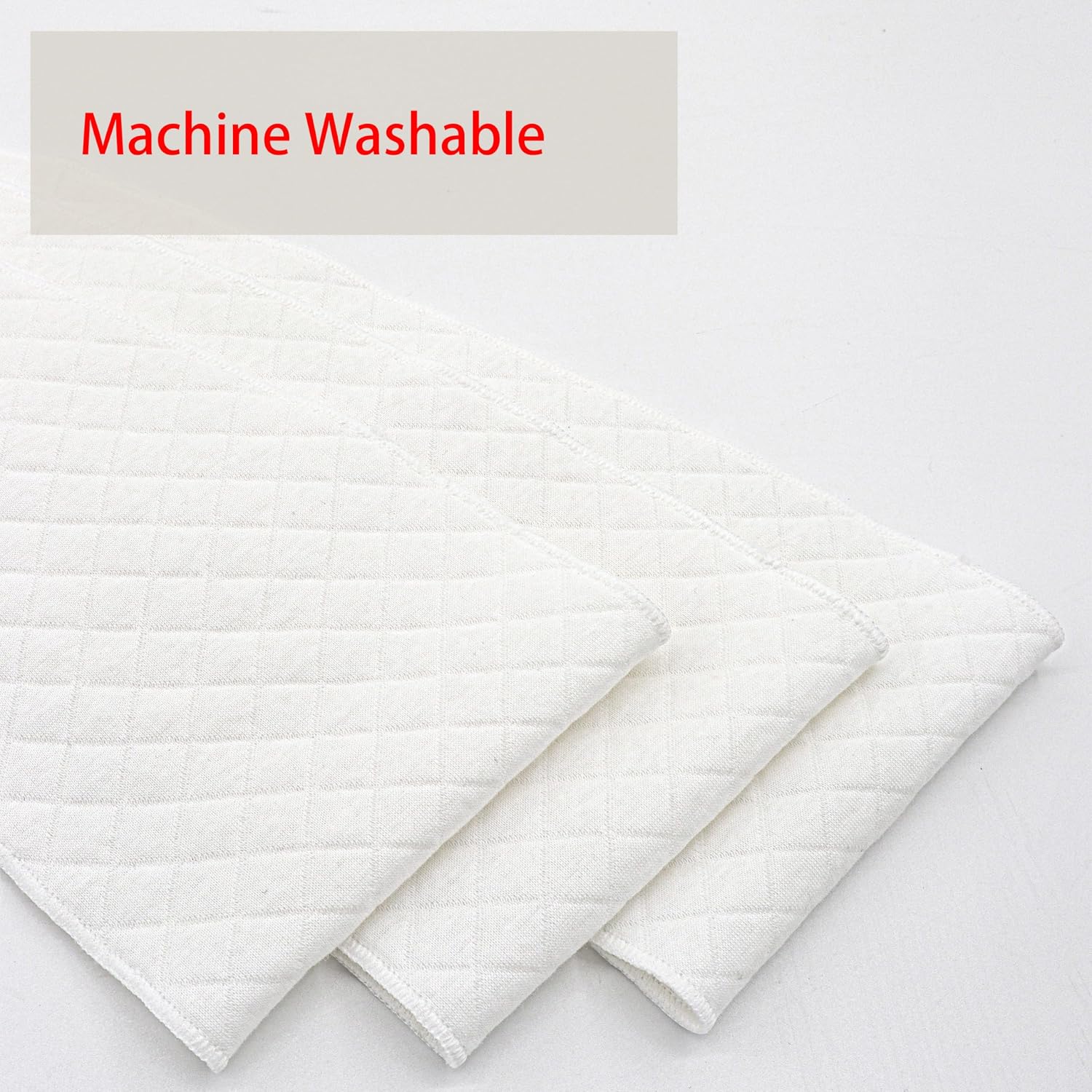 KimYoung Washable Cotton Tummy Liners for Sweat Rash Under Belly Pads 3PCS