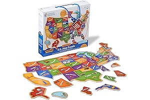 Learning Resources US Map Puzzle: State Magnets That Fit Together