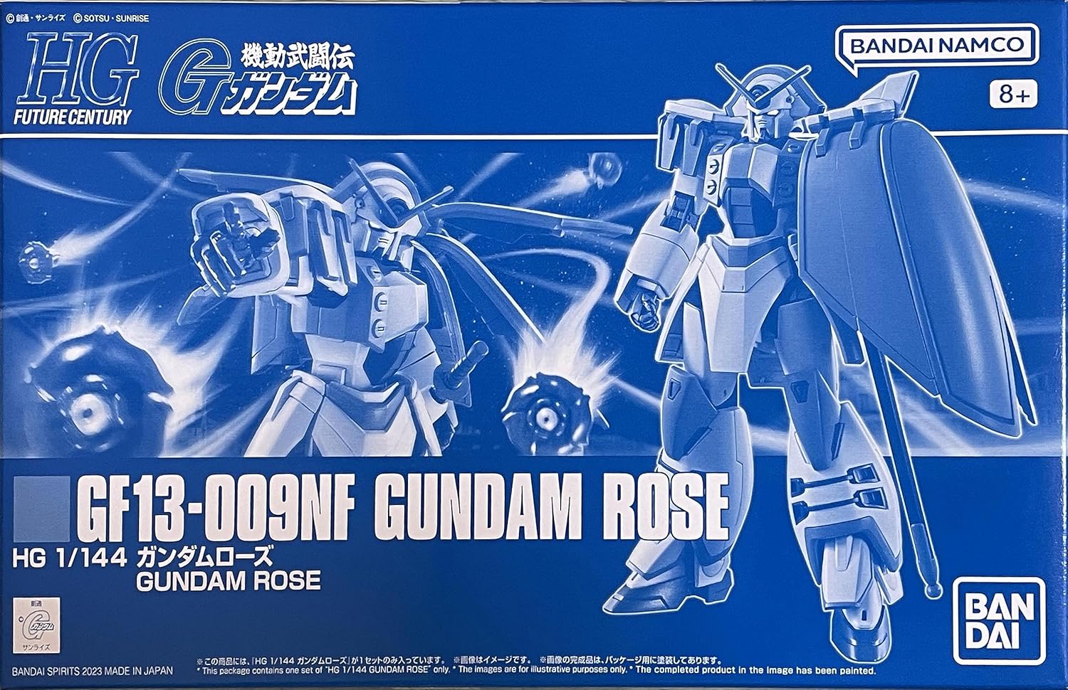 BANDAI HGFC 1/144 GF13009NF Gundam Rose from Mobile Fighter G Gundam (Japan Import