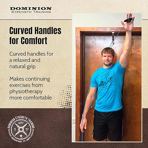 Miniatura 7 de Sistema de polea de hombro soporte de metal sobre la puerta opción de terapeutas para terapia física