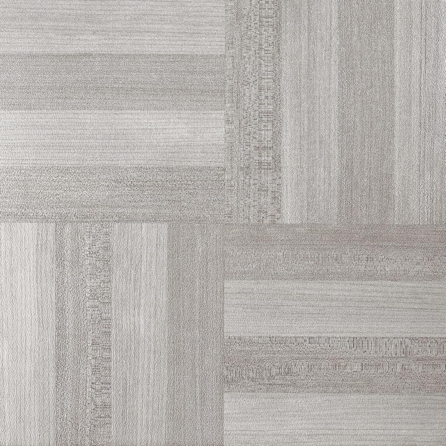 Ergode Nexus Tiles - Easy Peel & Stick Vinyl Floor Tiles - Ash Grey Wood - 20 Tiles/20 sq. ft. - No Glue Needed