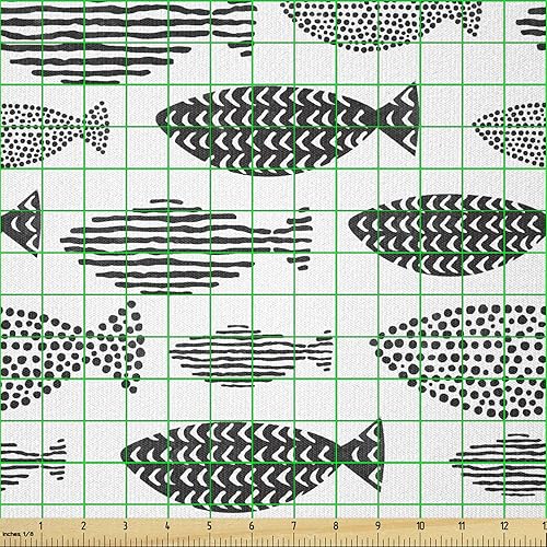 Vista 61 de Ambesonne - Tela multicolor impresa digital por The Yard