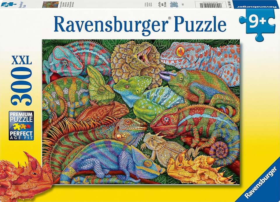 Ravensburger Kinderpuzzle - 12004103 Faszinierende Reptilien - Puzzle für Kinder ab 9 Jahren, mit 30