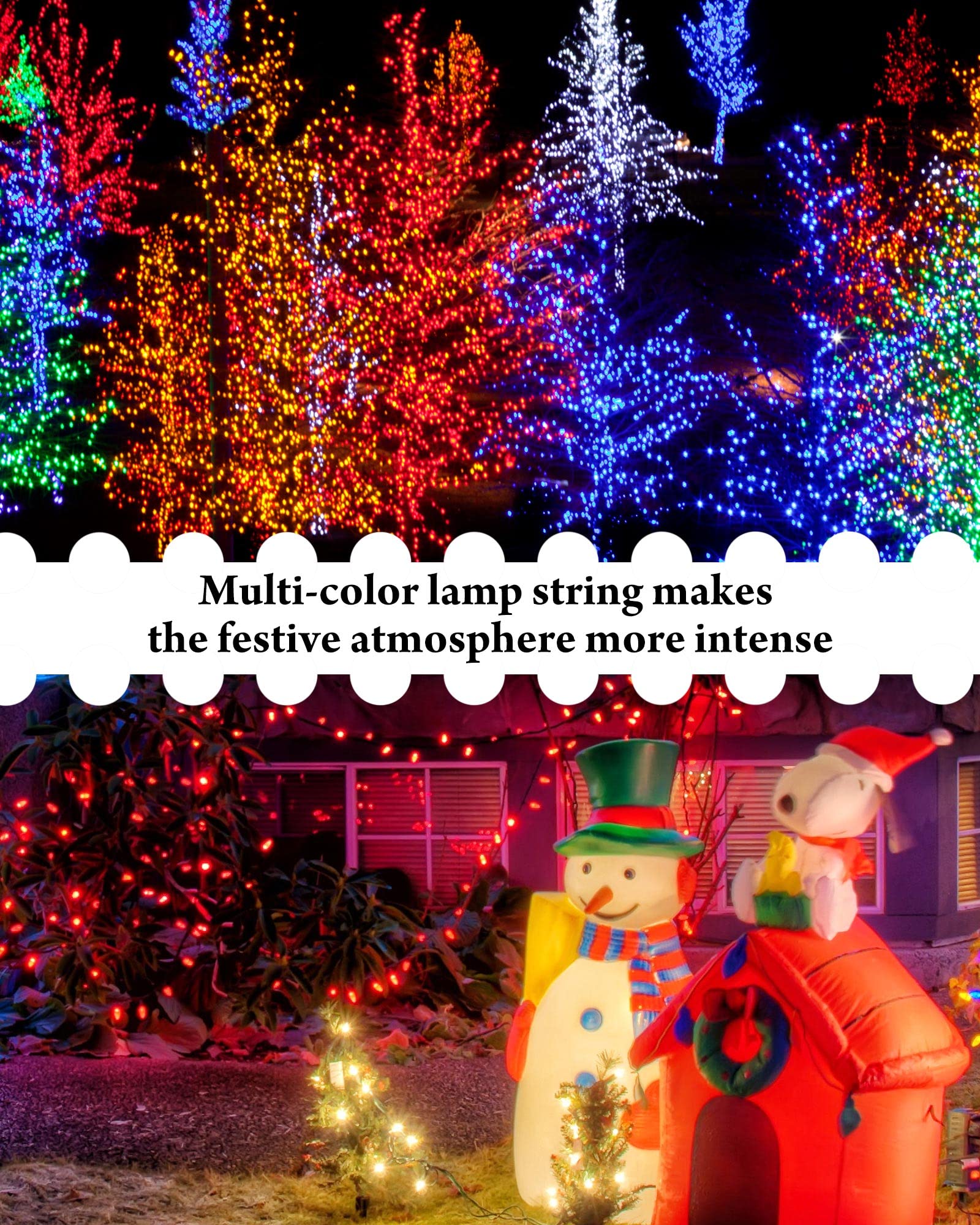 Lot de 50 guirlandes lumineuses à LED à piles - 2,1 m - 20 LED - Étanche - Pour décoration de mariage, chambre à coucher - Couleur vive