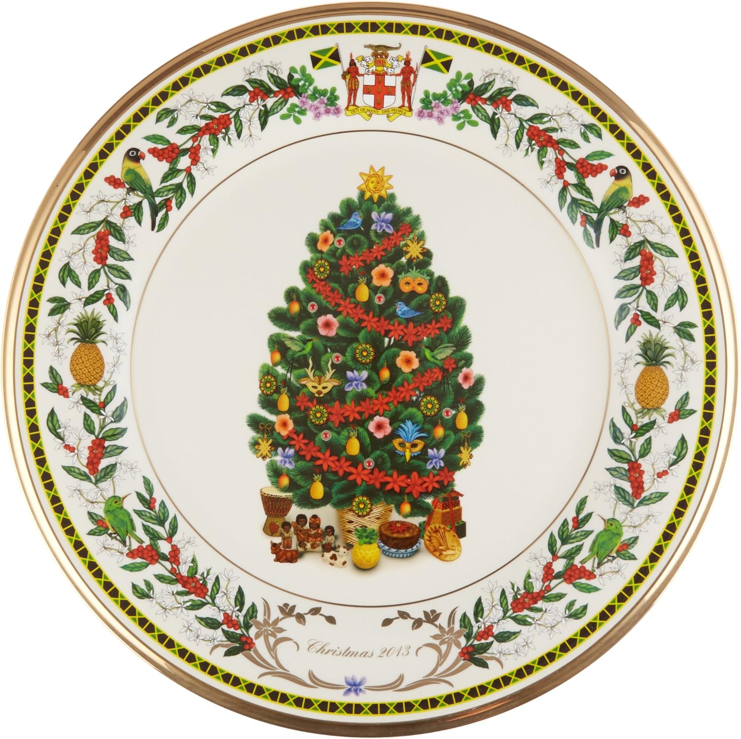 Lenox 2013 Trees Around The World Jamaica Decorative Plate