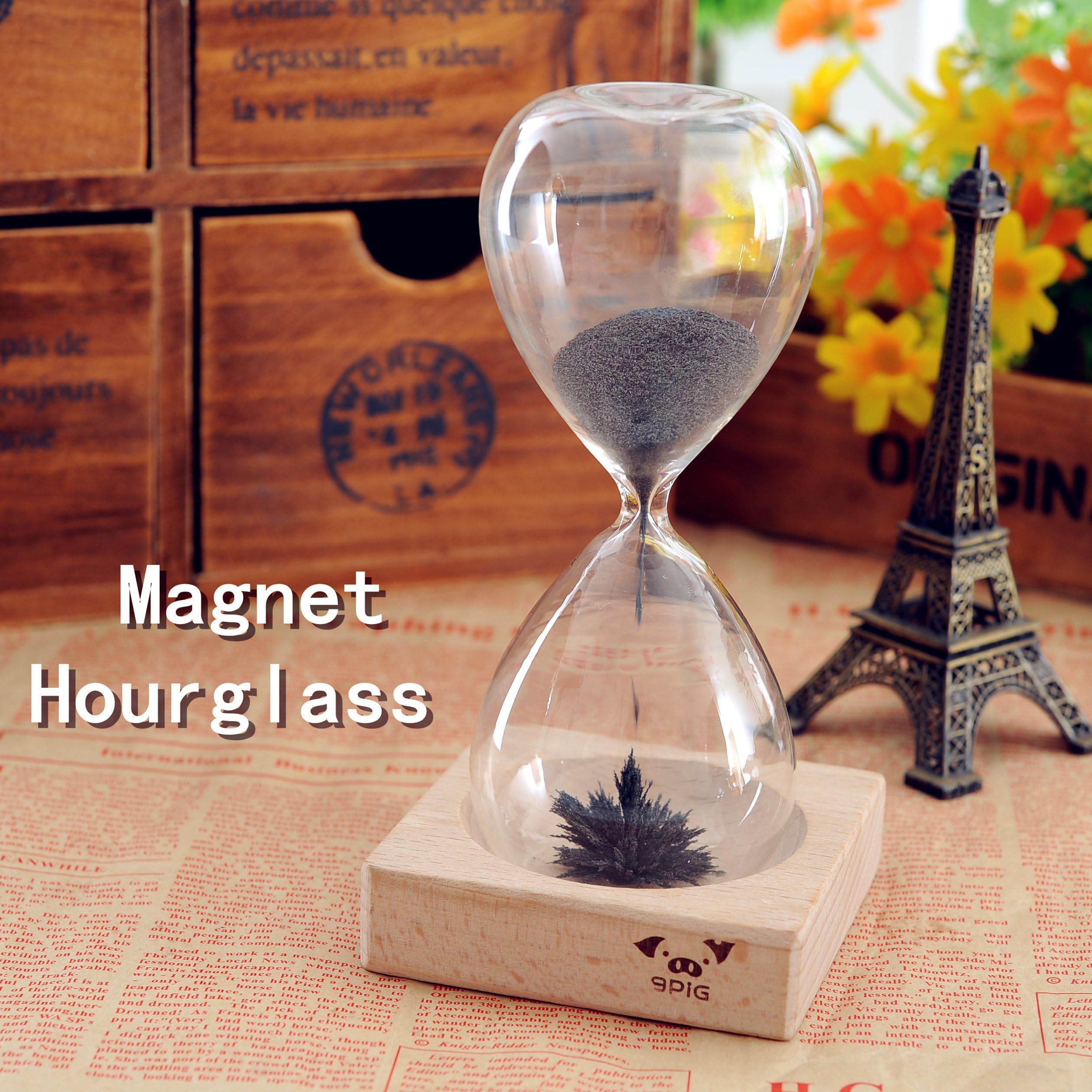 BIG Awaglass Hand-blown Timer Magnet Hourglass / Magnetic Hourglass
