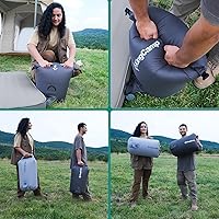 Vista 6 de KingCamp Bolsa de bomba de aire, bolsa de compresión enrollable ultraligera, multiusos, impermeable, para exteriores, bolsa de almacenamiento