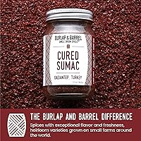 Vista 5 de Burlap & Barrel Zumaque curado - Especias brillantes, ácidas, saladas, ligeramente fermentadas - Zumaque molido para cocinar - Tartness sabroso