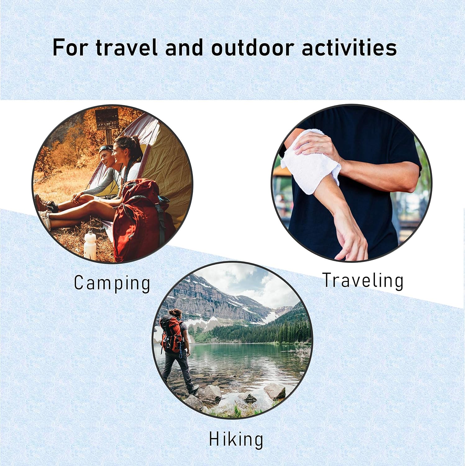 Handybath Incontinence Adult Washcloths Rinse-Free 64 Wipes Pouches Unscented Containing Washcloths Wipes Size 12 x 9" Each Made with Aloe & Chamomile for Adult Care Camping Outdoor Activities : Health & Household