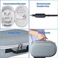 Vista 17 de Aenllosi Estuche rígido de transporte compatible con los auriculares Meta/Oculus Quest 3/Pro VR, controlador táctil, base de carga y otros