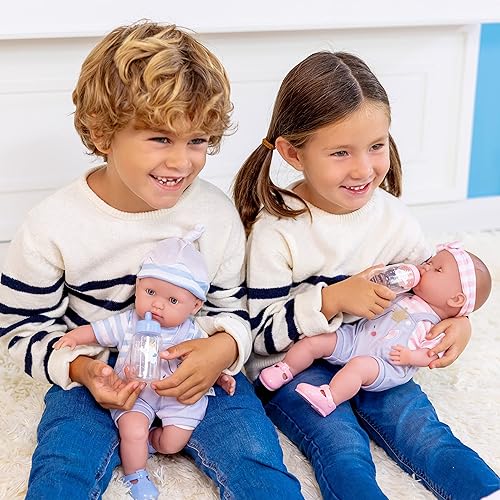Miniatura 7 de Muñecos bebé gemelos de cuerpo blando de Berenguer Boutique 15 pulgadas Set de regalo individual