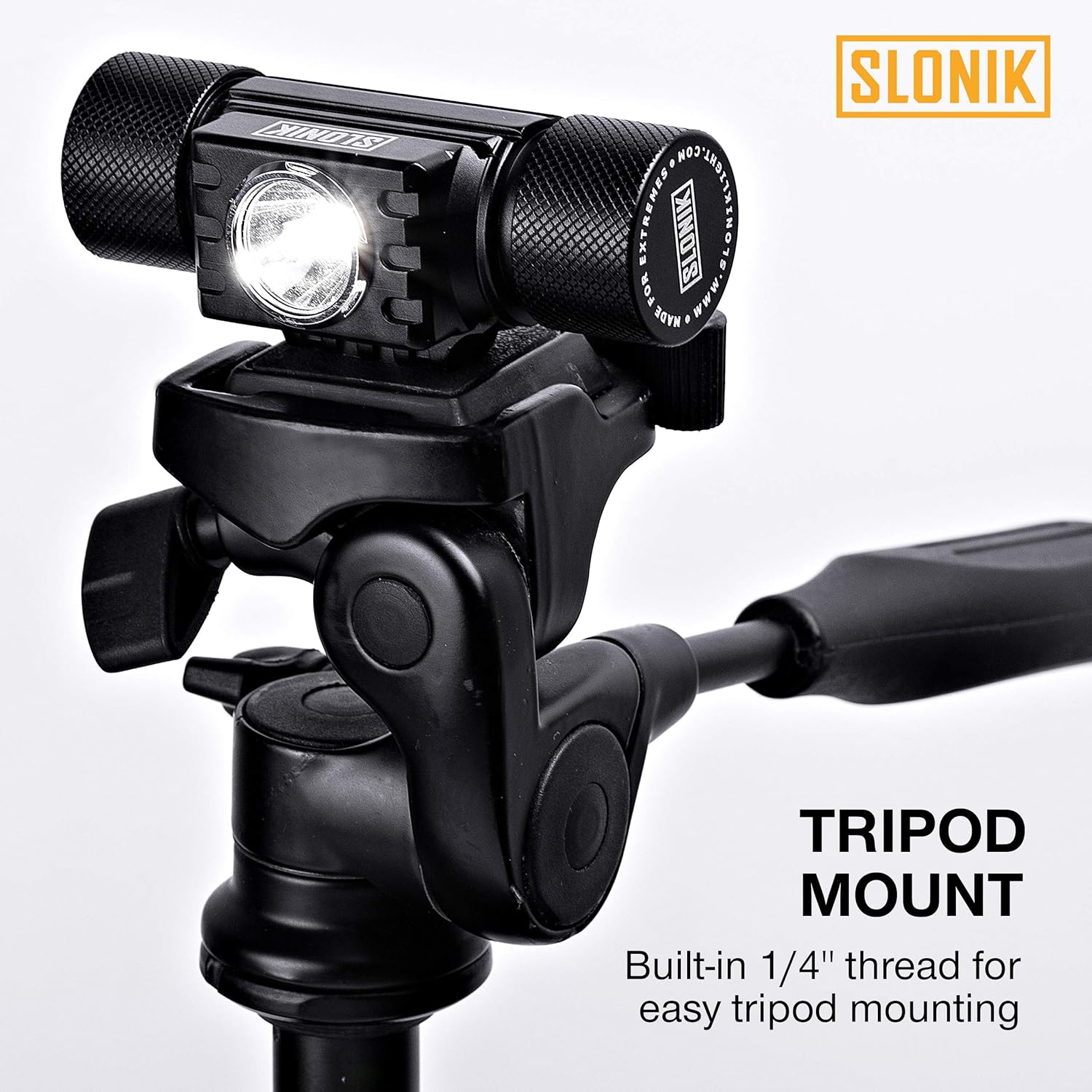 SLONIK 600 Lumens LED Headlamp Rechargeable with Head Strap – Ultra Bright Heavy-Duty Waterproof Headlamp for Adults - Hard Hat Light for Mechanics & Construction Workers - Running Lights For Runners - - 