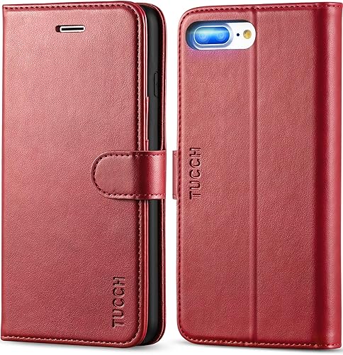 Miniatura 10 de TUCCH - Funda tipo cartera para iPhone 8 Plus