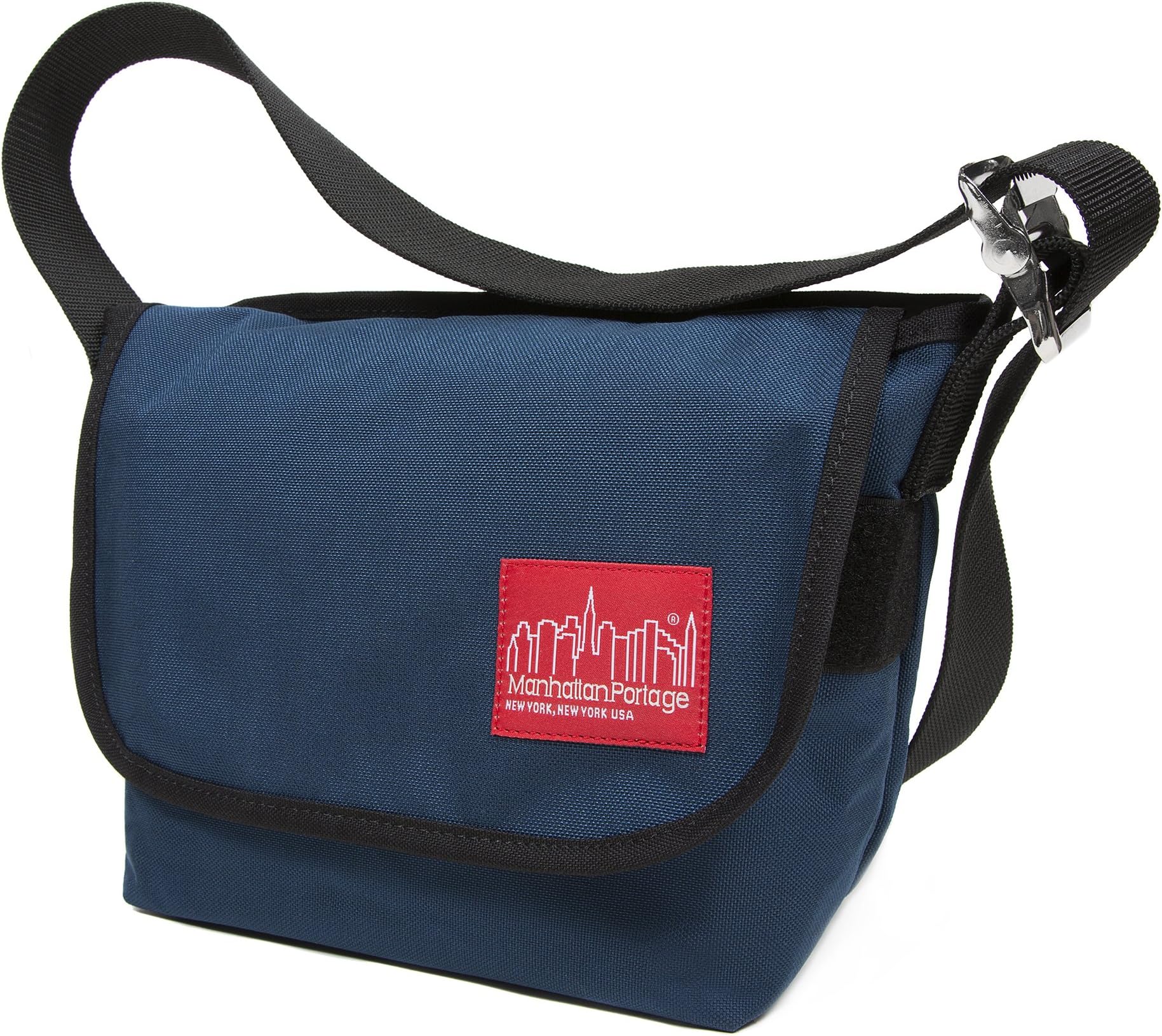 Manhattan Portage Vintage Messenger Bag, Navy Blue, Jr. Small