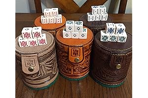 Cubilete: Traditional Mexican Leather Dice Cup for Casino Games