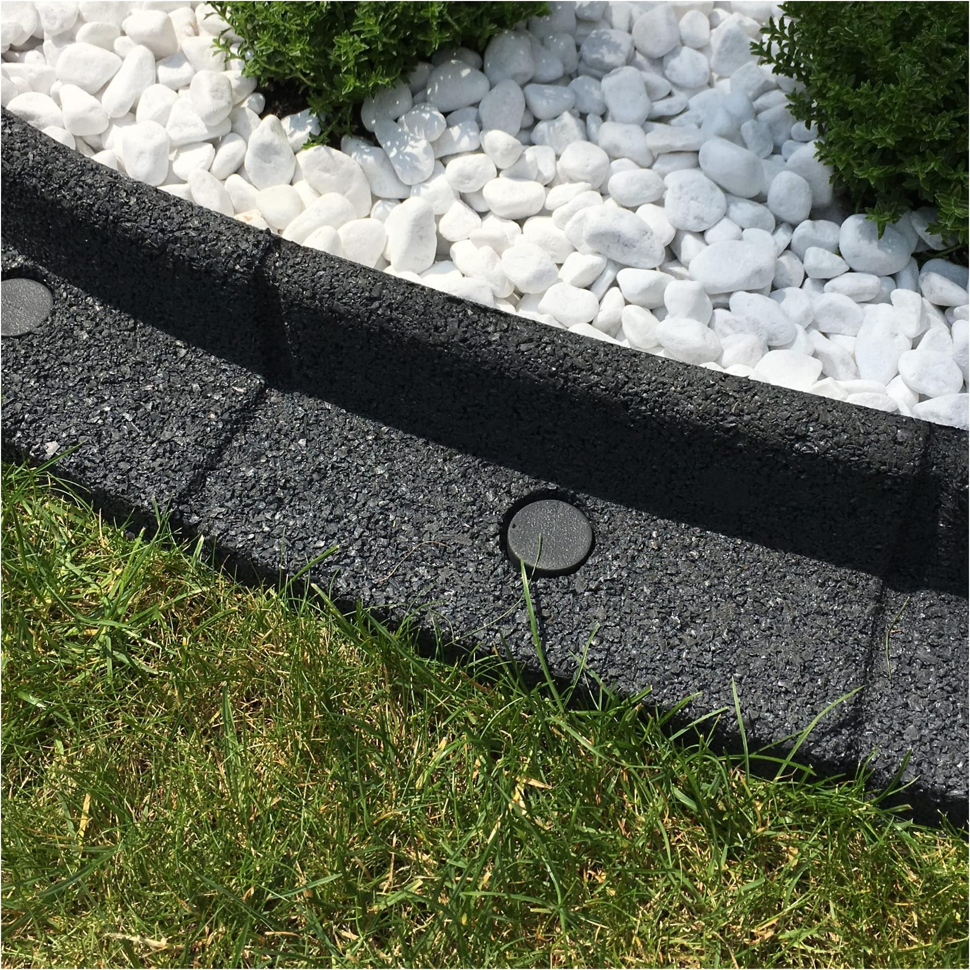 FlexiBorder - The Flexible Grass Edging System (6 x 1 m, Grey)