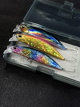 3pcs 11cm 30g Minnow Fishing Lure Kit Isca Carkbait Wobblers Swimbait Fishing Tackle Sinking Artificial Jerbaits Wobbler for Pike Bass Trout Fishing Tackle