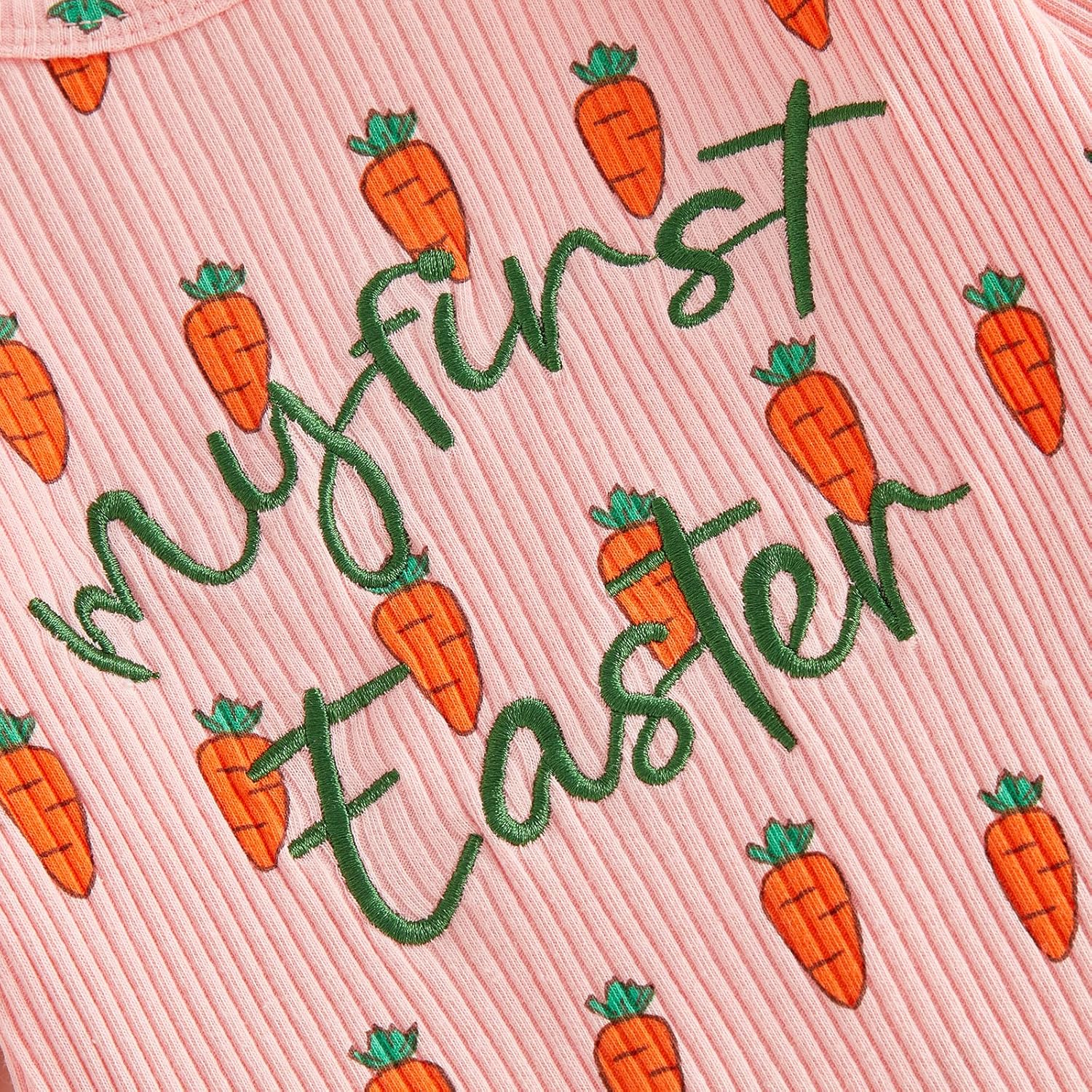 My First Easter Baby Girl Outfit Carrot Onesie Easter Romper Jumpsuit Infant Newborn Girl Outfits Clothes - Image 5