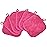 BloomSesame Makeup Remover Cloths for Face, Eye, Lips - Reusable Makeup Remover Pads Soft Microfiber Facial Cleansing Cloths 5 x 5 inch 6 Pack (Dark Pink)