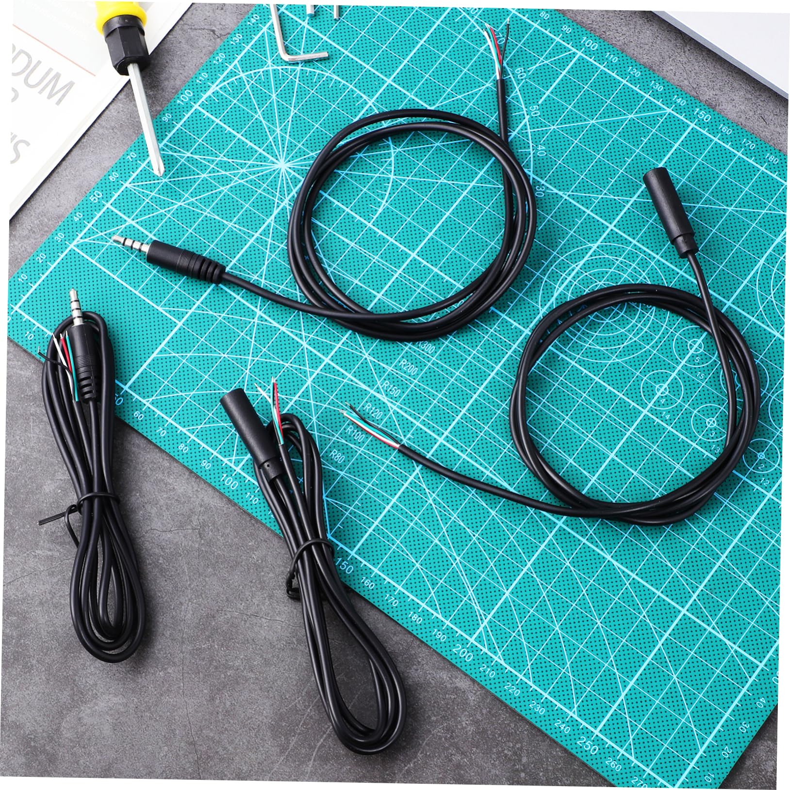 Housoutil 5 Sätze Audio-klinkenkabel Speaker Cables Lautsprecherkabel Kopfhörerkabel Stereokabel Verlängerungskabel Mikrofonkabel Audiokabel Mit Buchsenstecker Laptop-kabel Pvc 8 Stück * 5