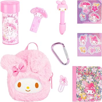 Real Littles- Hello Kitty and Friends Mini Backpack + 6 accessories - Series 2 - English Only - Assorted Styles at Random, Small