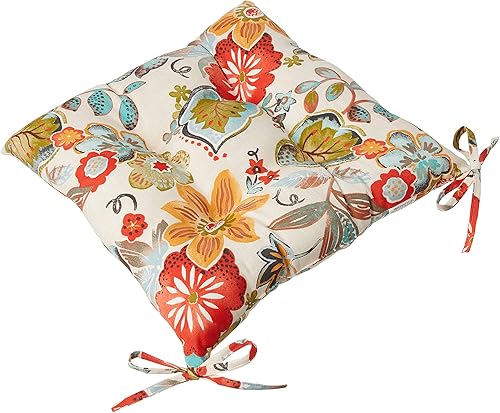 Miniatura 2 de Almohada Pillow Perfect Alatriste para exterior e interior, color marfil y estampado floral