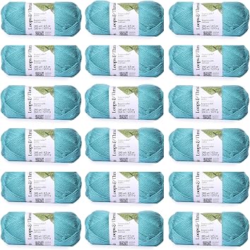 Loops & Threads Impeccable Solid Yarn, 18 Pack