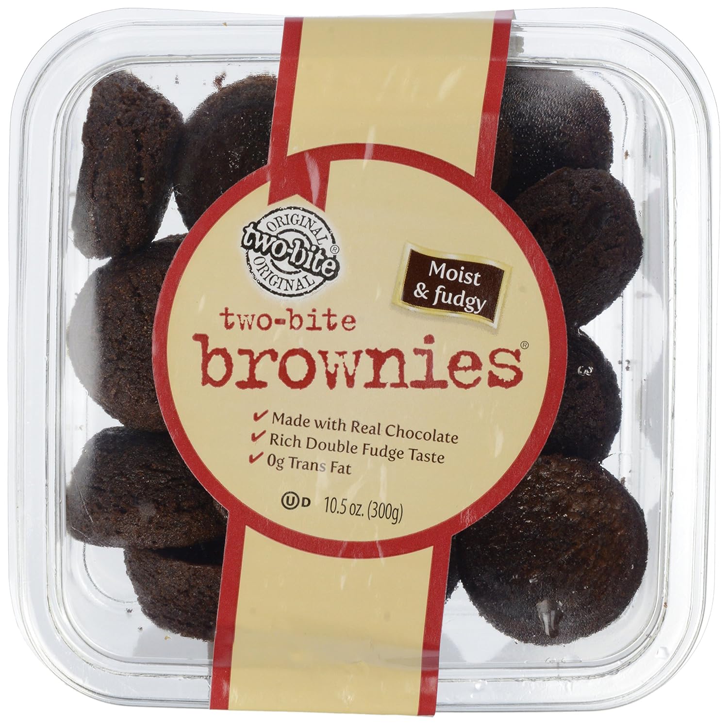 Give & Go, Two Bite Brownies, 10.5 oz (Frozen)