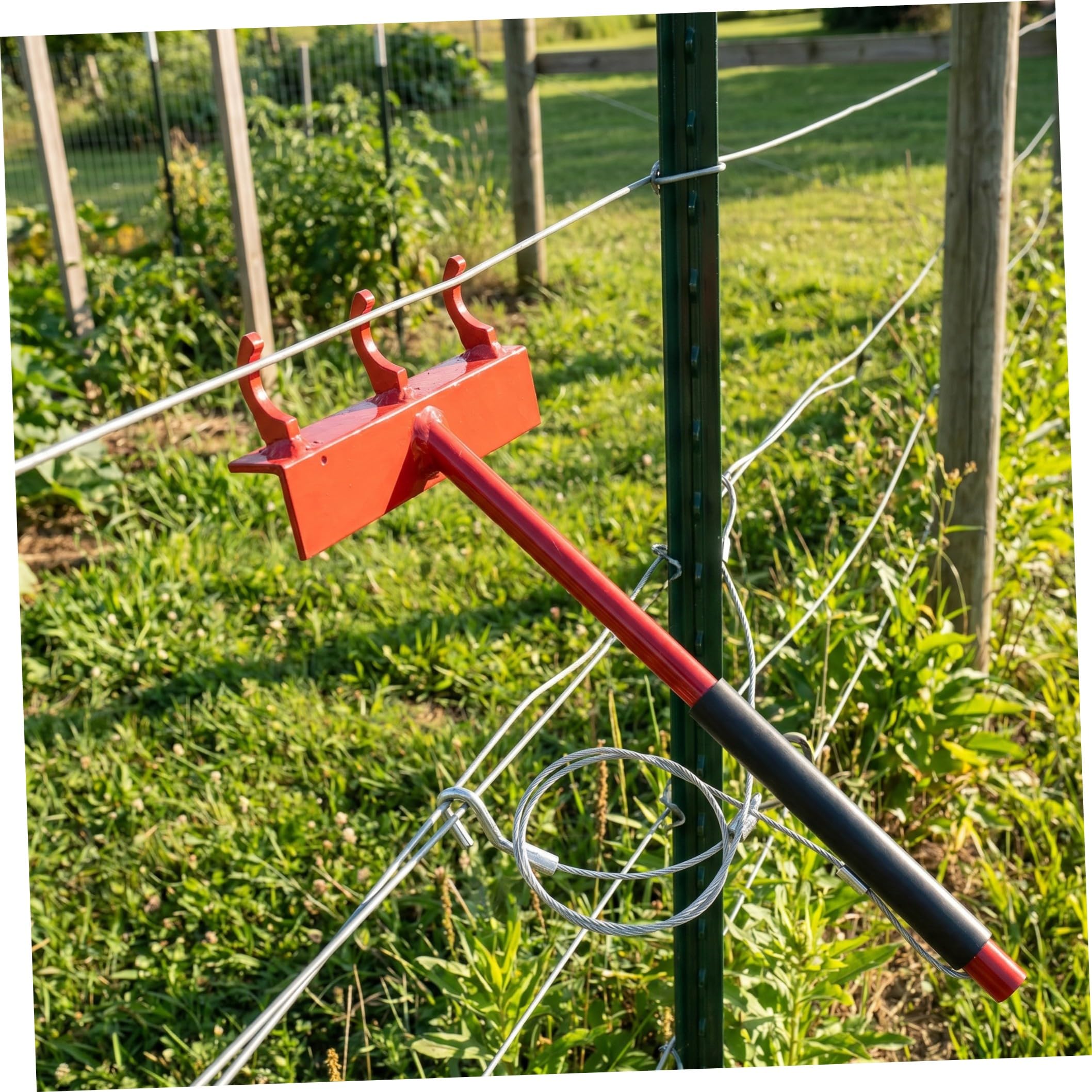 Tenditore per Rete 28" in Acciaio Inossidabile con Ganci Capacità 300 Lbs, Regolazione Tensione Liscia per Recinzioni a Catena e Filo Spinato per Manutenzione Esterna