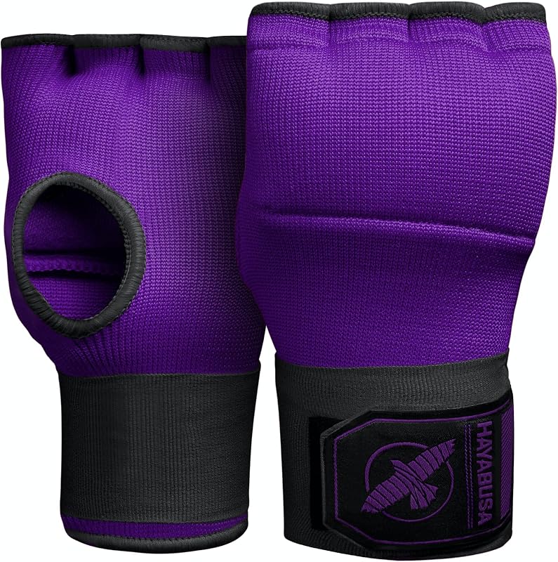 Quick Gel Hand Wrap Boxing Gloves | Slip-On Design, Padded Knuckle Protection, Hook and Loop Closure, Muay Thai Kickboxing, Men and Women, Sparring